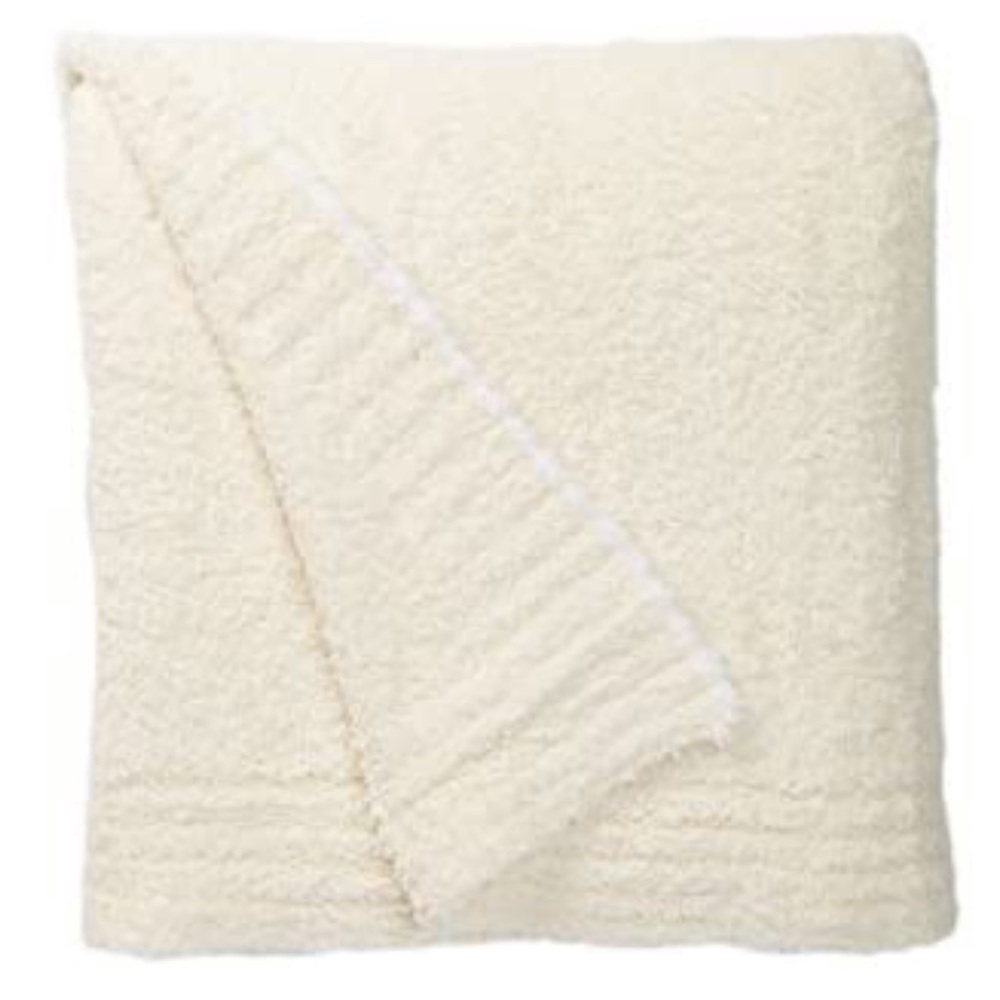 BNWT Barefoot dreams Cozy chic throw - cream 2020